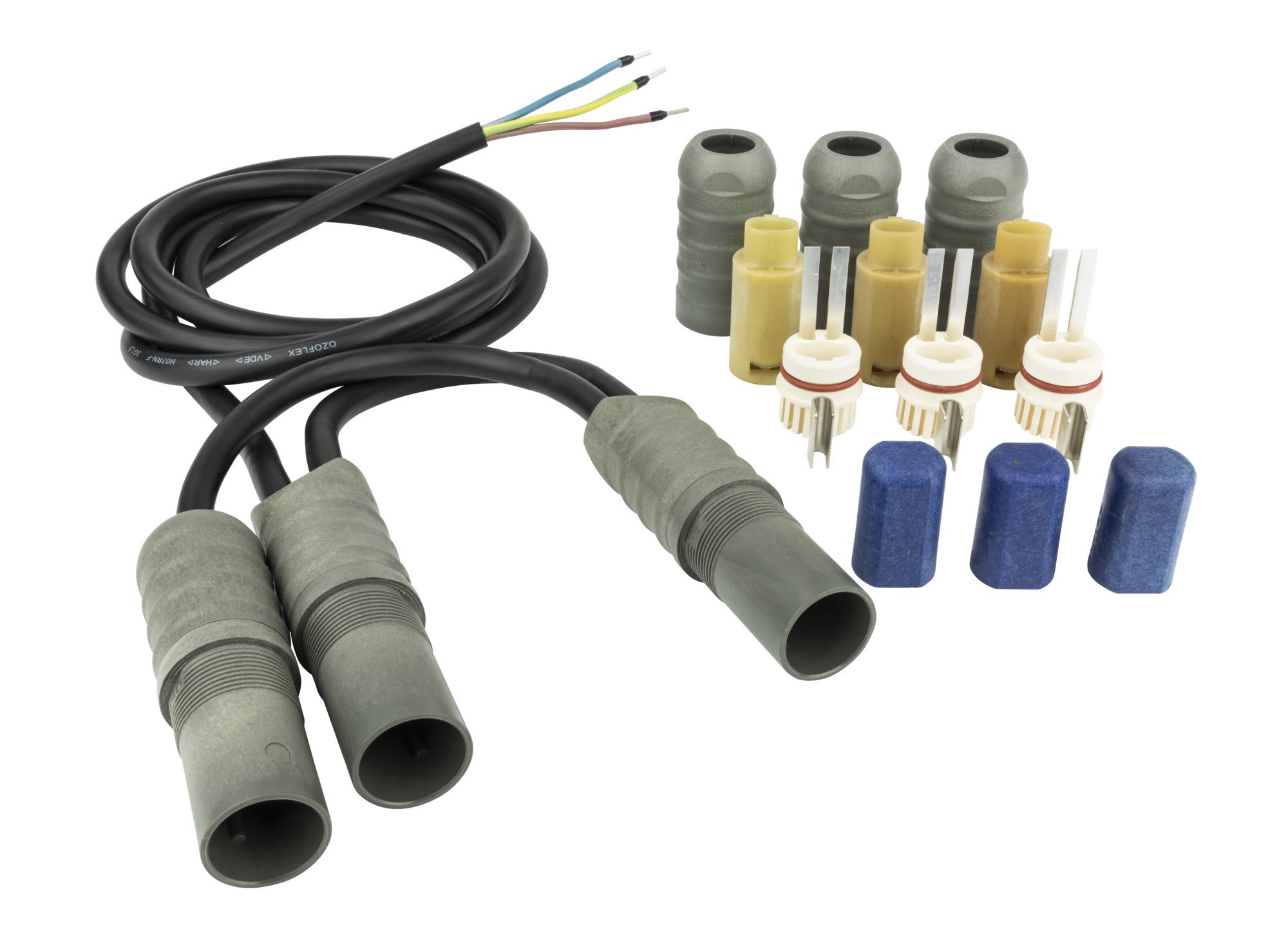 Danfoss - Connecto TE3 250V IP66, 3 câble en T alim.+3 term. Pour autorégulant (B)