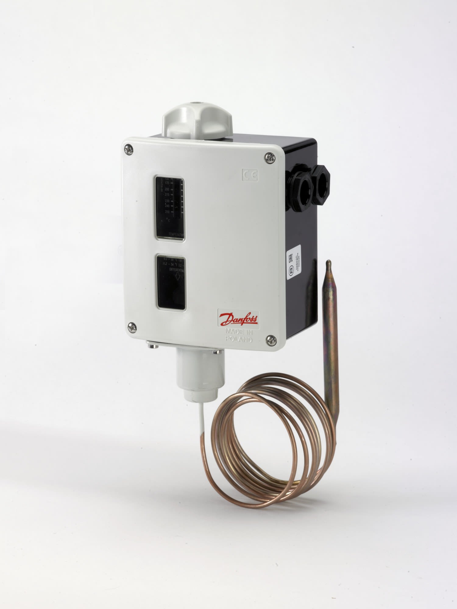 Danfoss - Thermostat, RT9 Plage de températures [°C]: -45 - -15, Réarmement: Auto, Fonctio