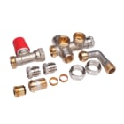 Danfoss - RA-KE corps combine pour bitube, arrivee mur