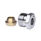 Danfoss - Raccord chromé à visser cuivre mâle 1/2´´ tube 10