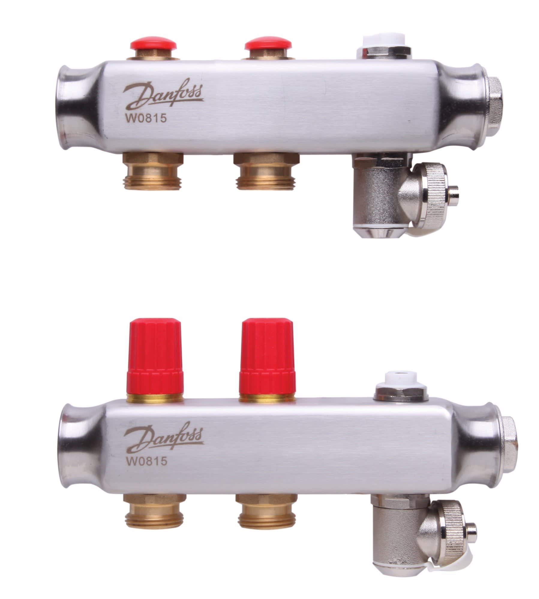 Danfoss - SSM-2 Collecteur inox 2+2 avec préréglage de débit, T° max 90°C, Pmax 10b, Dp ma