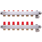 Danfoss - SSM-7 Collecteur inox 7+7 avec préréglage de débit, T° max 90°C, Pmax 10b, Dp ma
