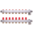 Danfoss - SSM-8 Collecteur inox 8+8 avec préréglage de débit, T° max 90°C, Pmax 10b, Dp ma