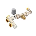 Danfoss - RA-KE corps combine pour monotube, arrivee sol