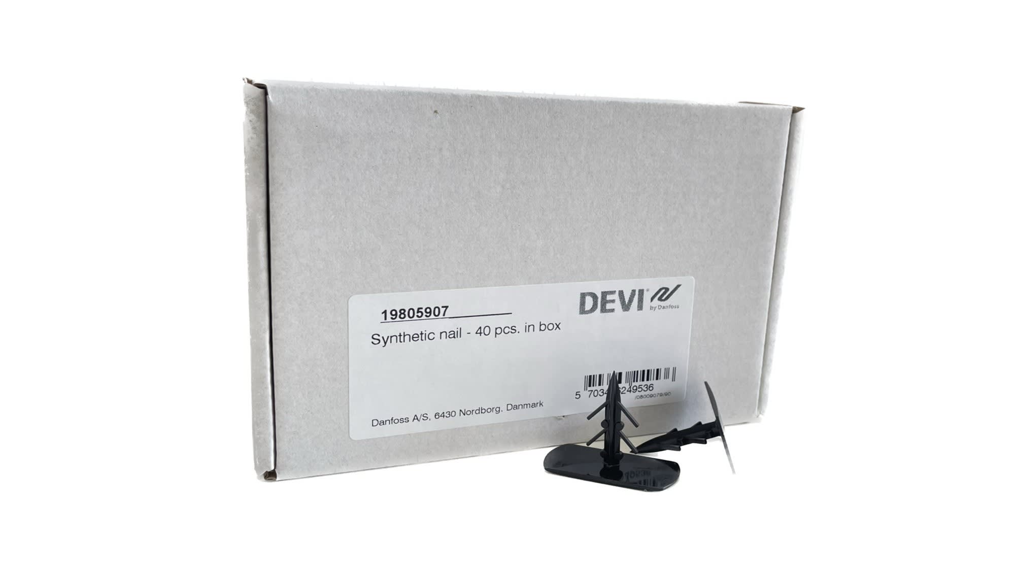 Danfoss - clips plastiques pour fixation des trames et câbles chauffants. Sachet de 40