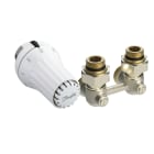 Danfoss - Kit RAE-K + RLV+KS equerre DN 15 pour radiateur avec robinetterie intégrée M30x1