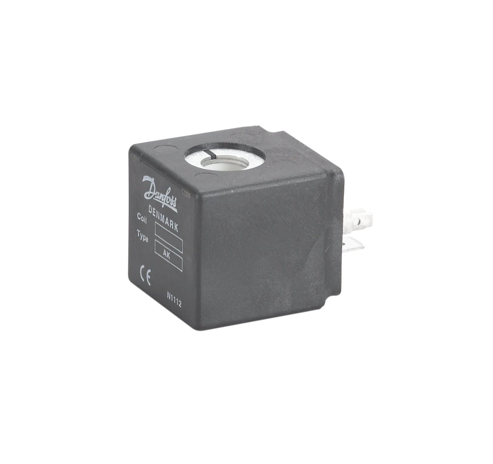 Danfoss - Bobine d'électrovanne, AK012C, Cosse DIN, 12 V Racc. Élect.: Cosse DIN, Tension
