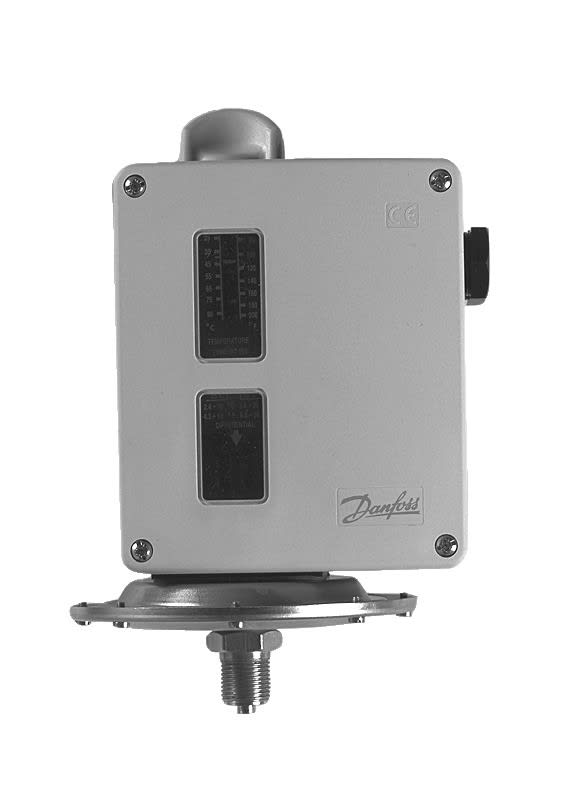 Danfoss - Pressostat, RT113 Plage de pression de régulation: 0.00 - 0.30, Différentiel [ba