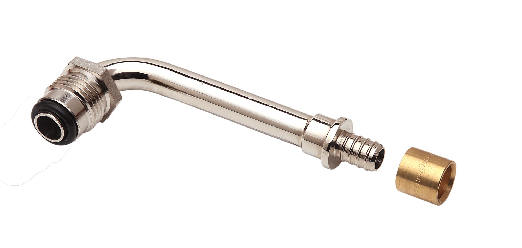 Danfoss - Coude rotatif 45mm pour tube PER16, à glisser. Permet de transformer un corps de