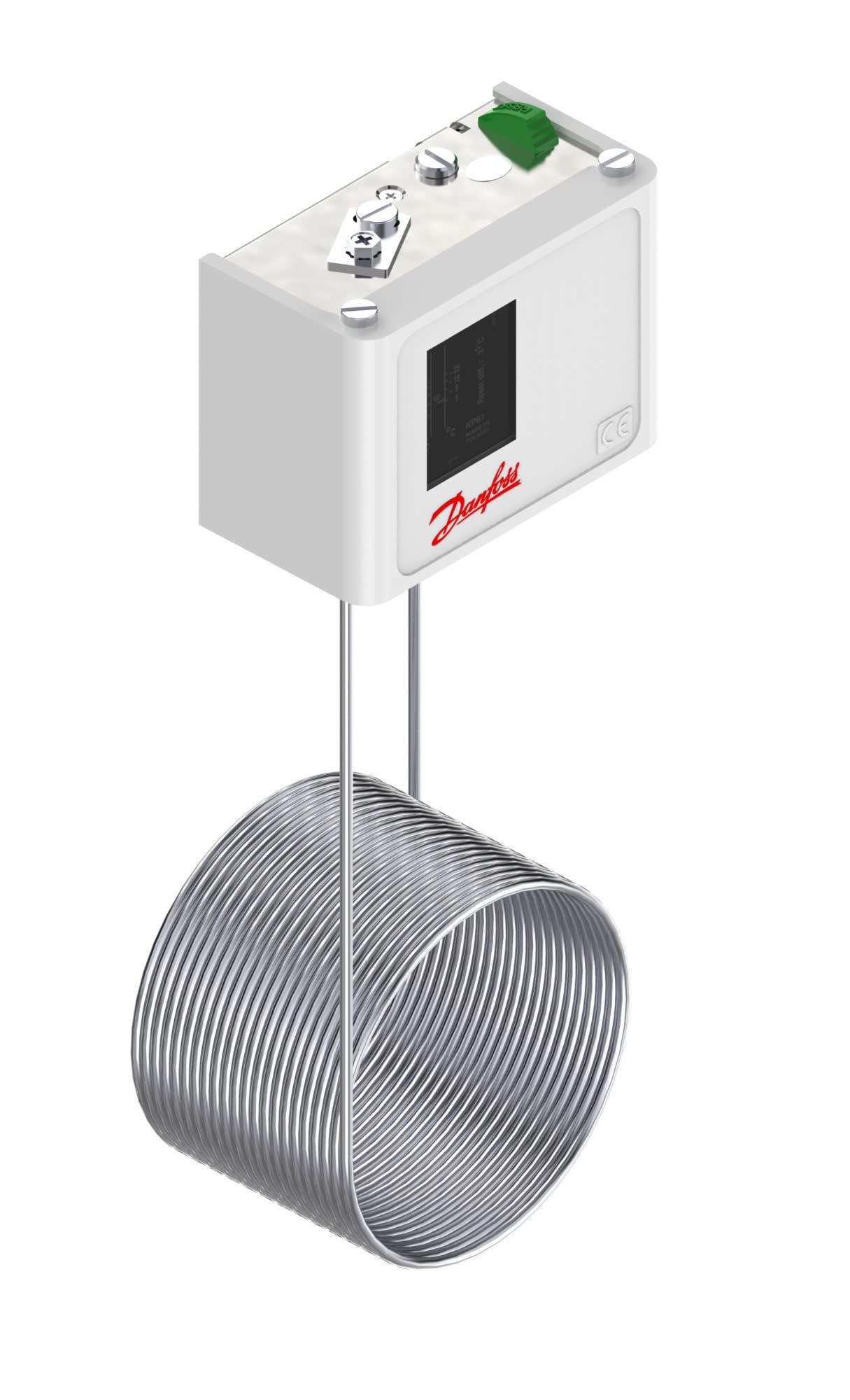 Danfoss - Thermostat, KP61 Plage de températures [°C]: -30 - 15, Réarmement: Manuel min.,