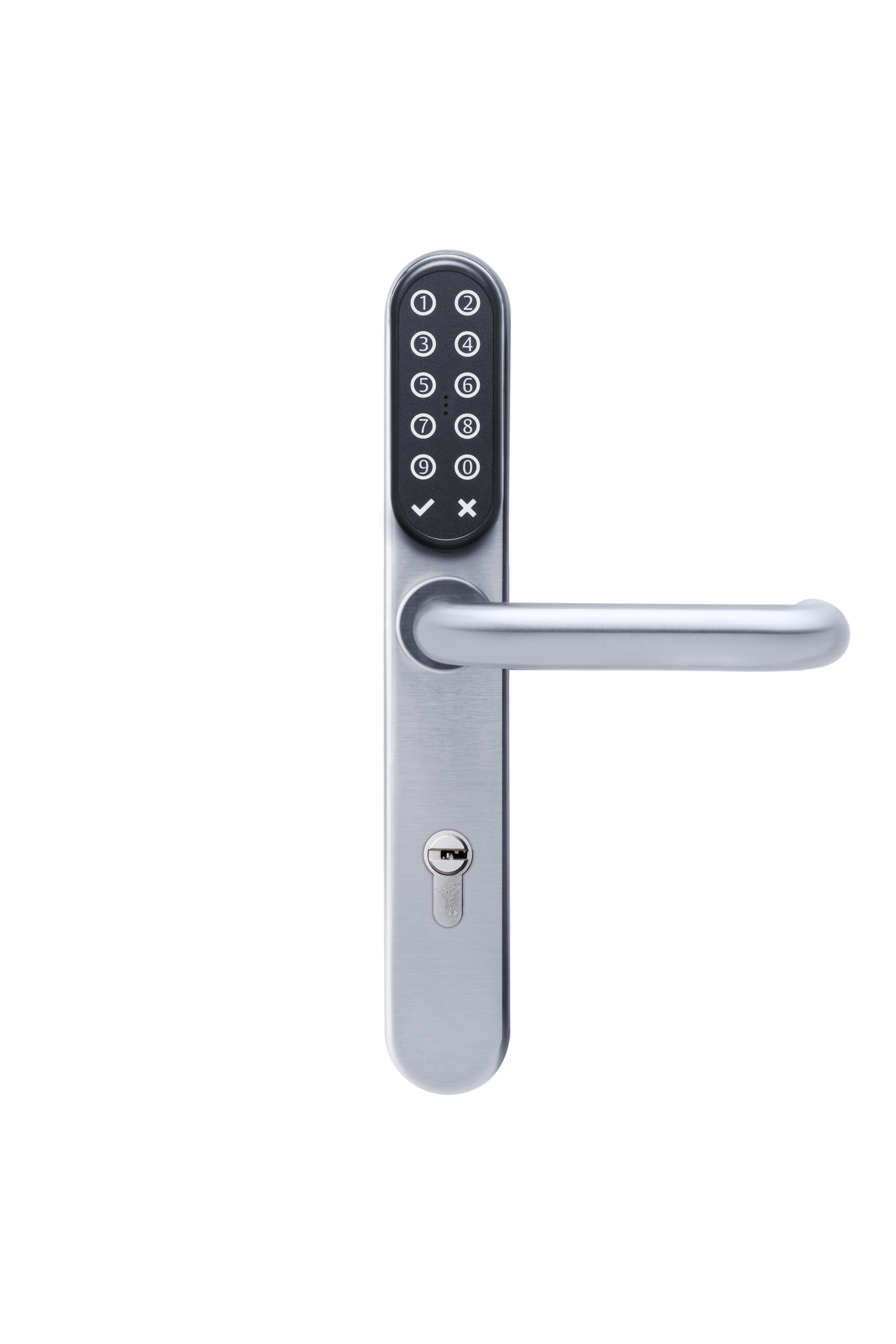 Mul T Lock - SMARTAIR POIGNEE I-MAX MF EXT NOIR/INOX WIR V3 CAR 7 CYL SENA