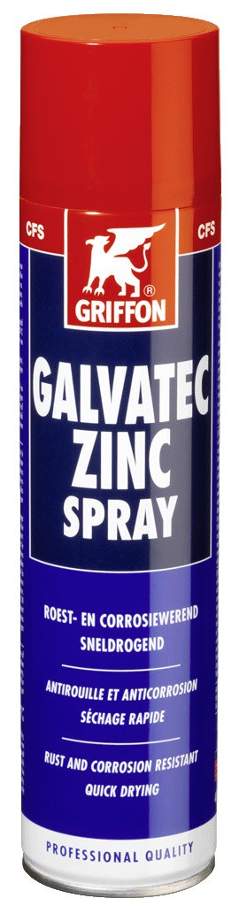 Griffon - Galvatec Zinc Spray galvanisation à base de zinc - aérosol 400 ML
