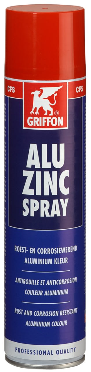 Griffon - Alu Zinc Spray galvanisation à base de zinc de couleur alu. aérosol 400 ML