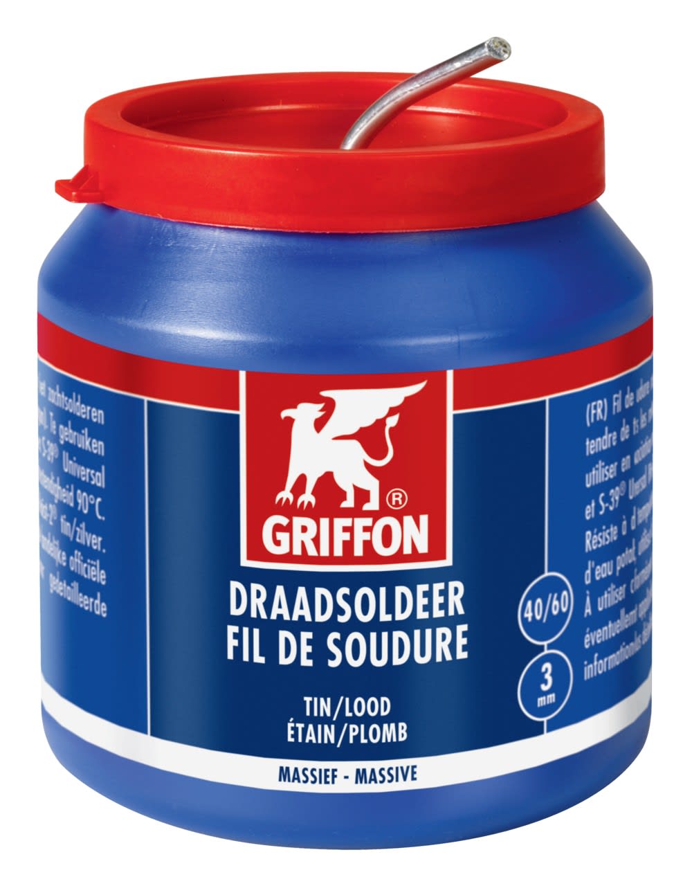 Griffon - Fil de soudure étain/plomb 40/60 pot de 500 G