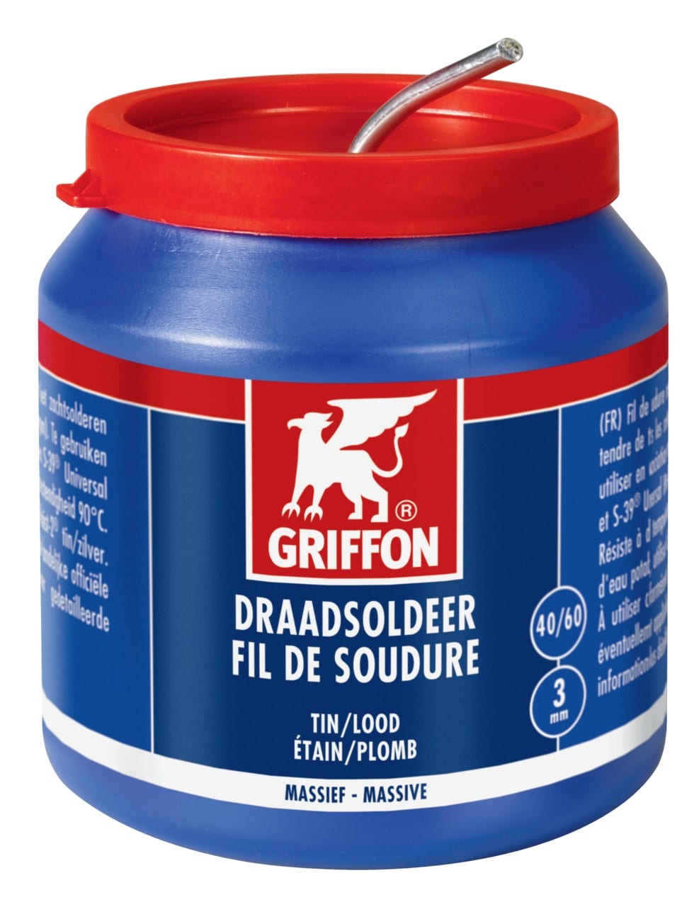 Griffon - Fil de soudure étain/plomb 40/60 pot de 500 G