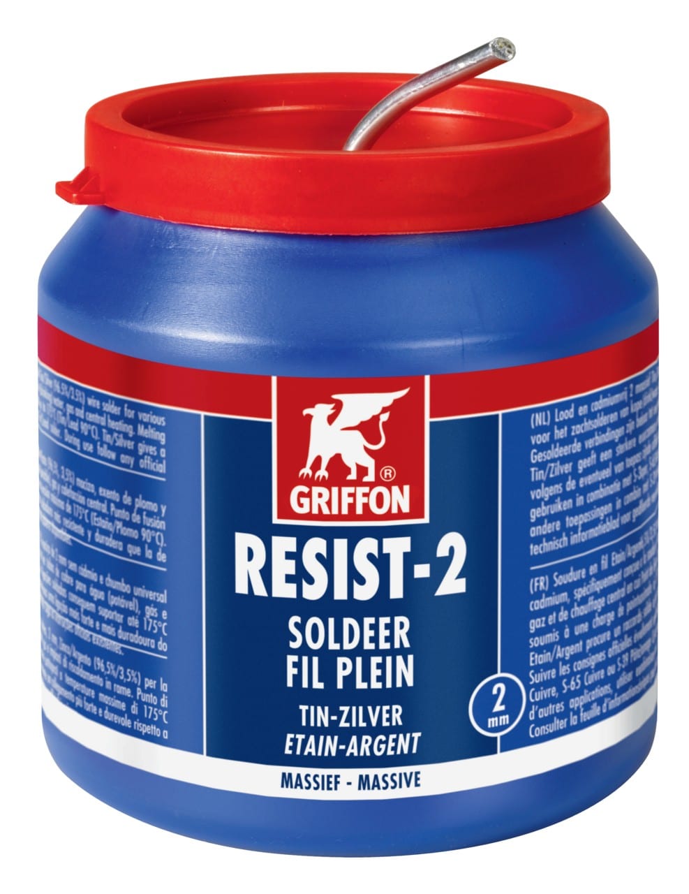 Griffon - RESIST-2 fil de soudure étain/argent pot de 500 G