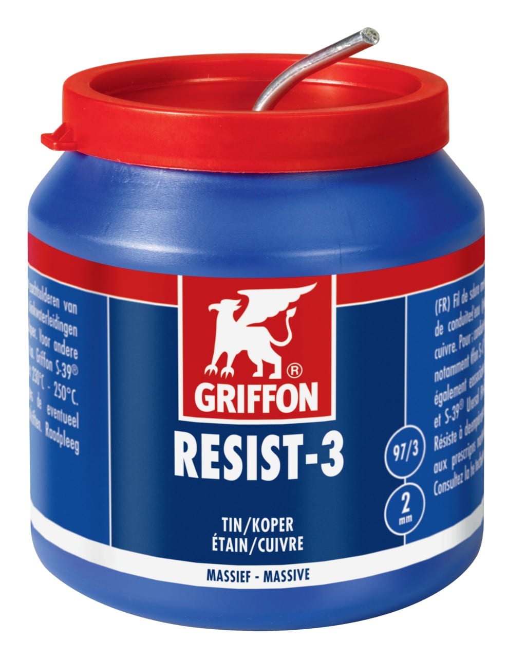 Griffon - RESIST-3 fil de soudure étain/cuivre pot 500 G