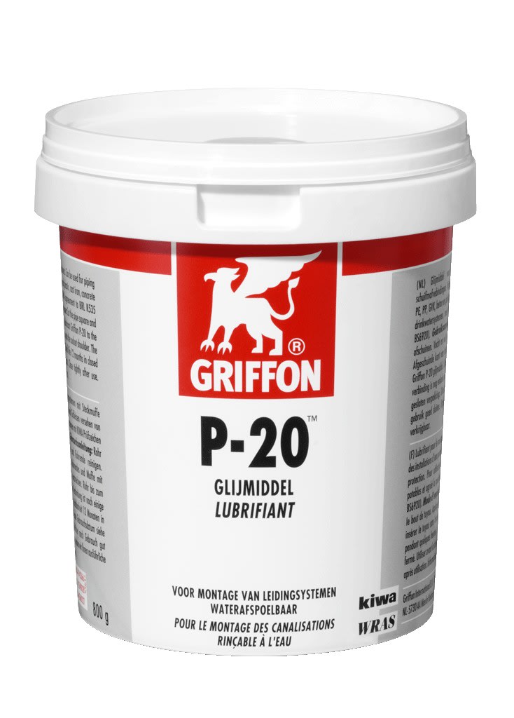 Griffon - P-20 lubrifiant en pâte pour les emboîtements à joints 800 G