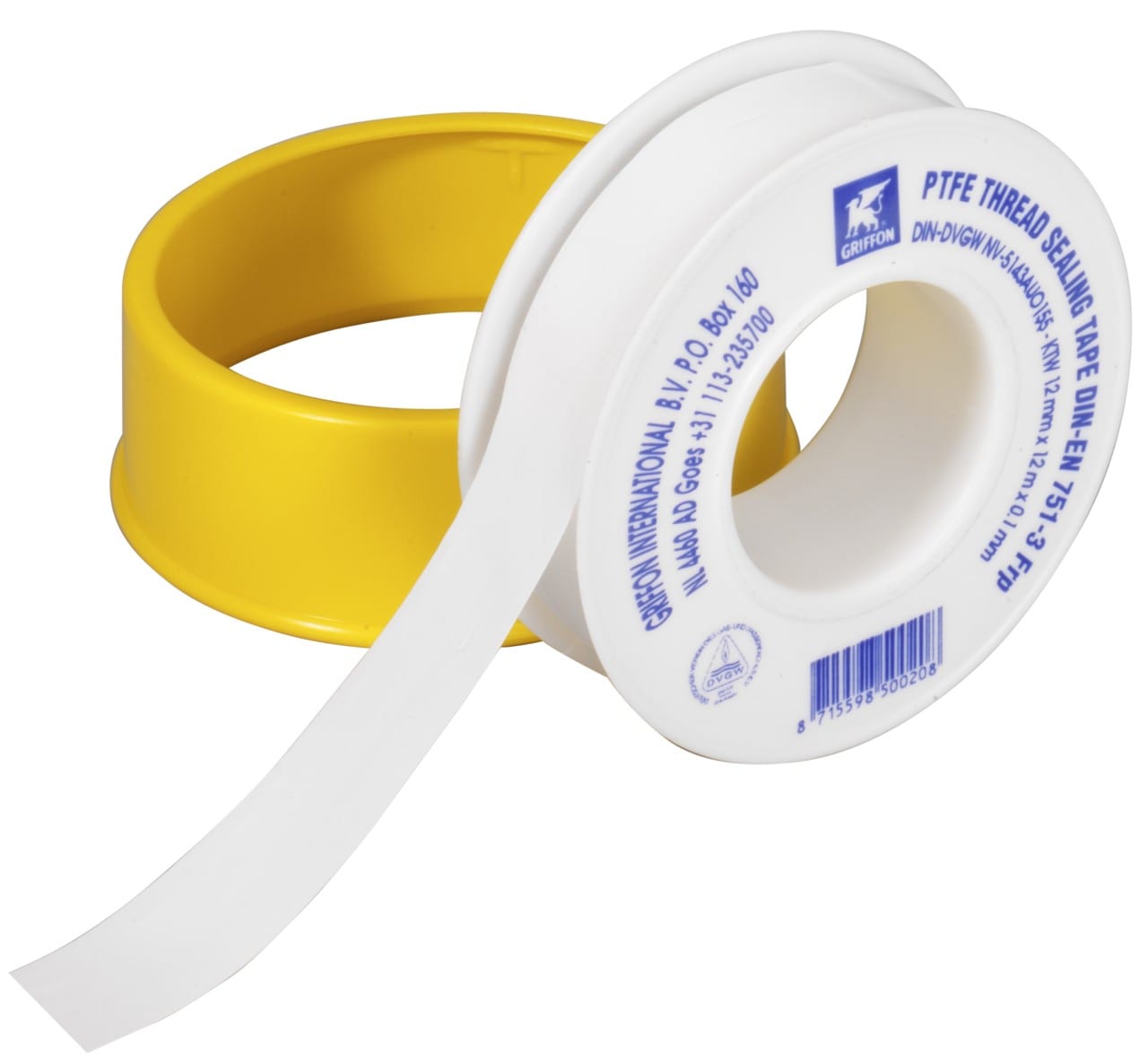 Griffon - Ruban PTFE DIN-EN 12 M X 12 MM X 0.10 MM