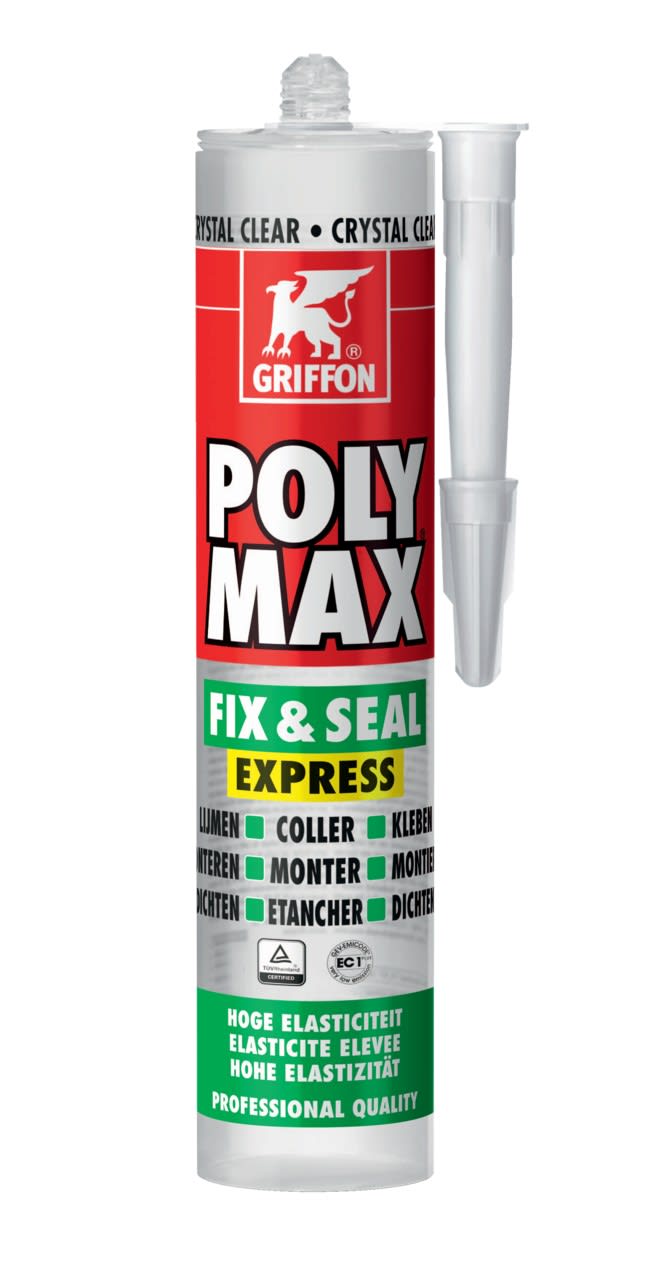 Griffon - Poly Max Fix&Seal Express crystal - cartouche 300 G