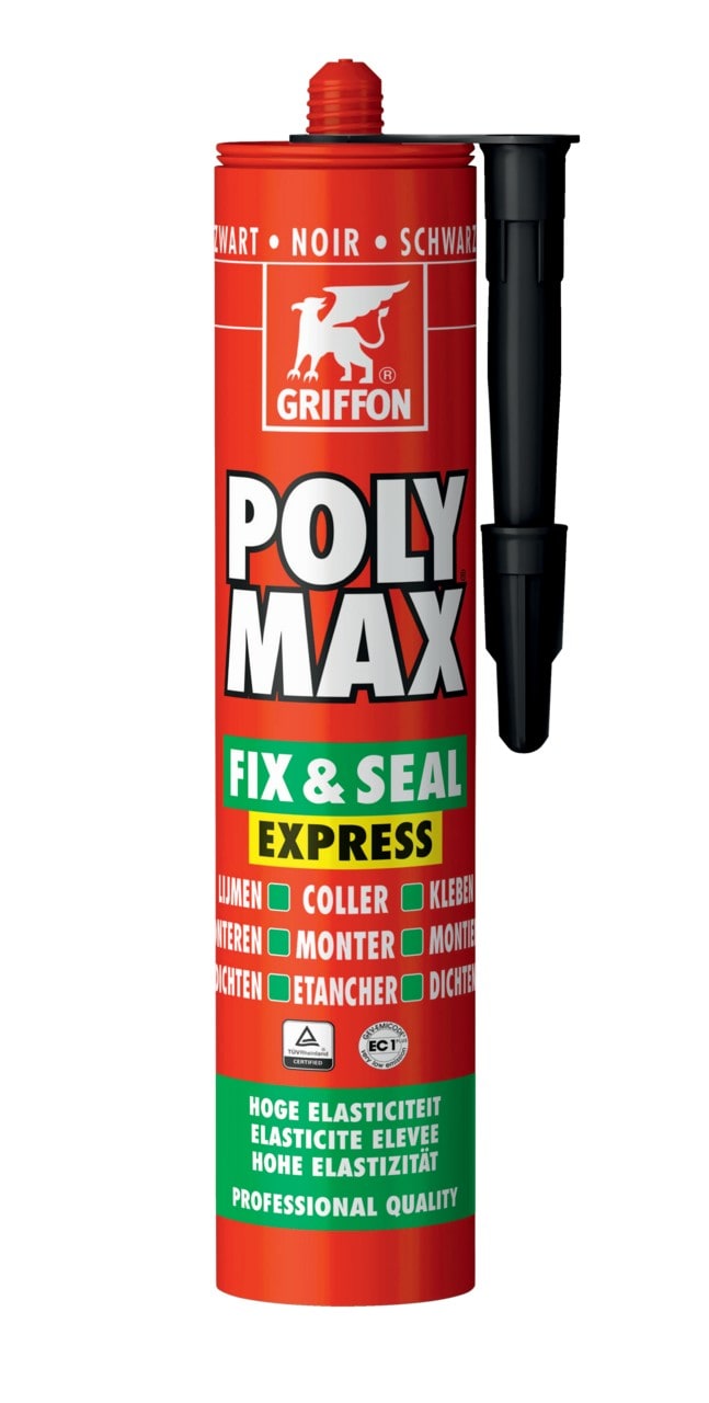 Griffon - Poly Max Fix&Seal Express noir - cartouche 435 G