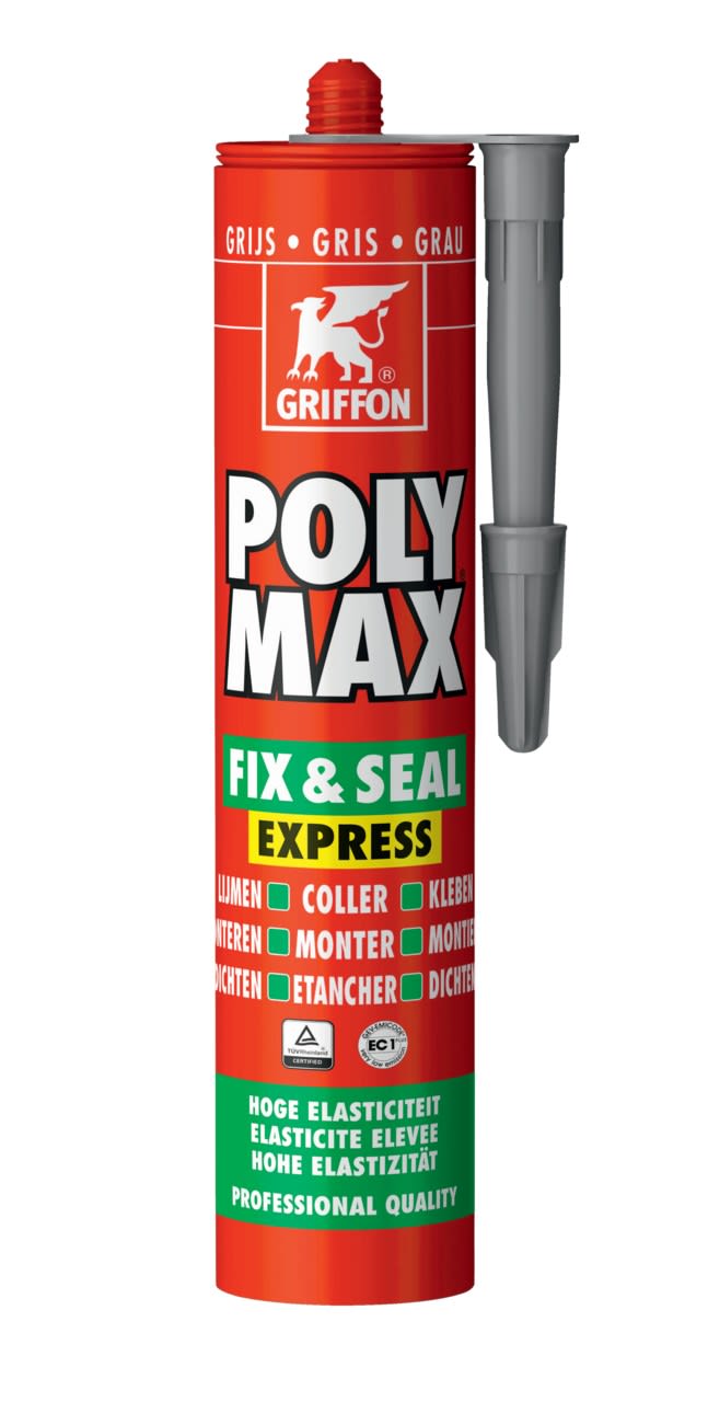 Griffon - Poly Max Fix&Seal Express gris - cartouche 435 G