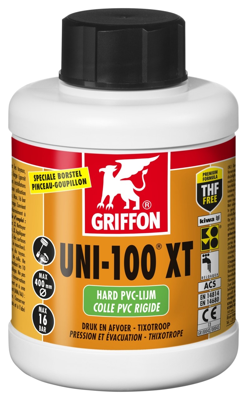 Griffon - UNI-100 XT Colle PVC thixotrope 250 ML