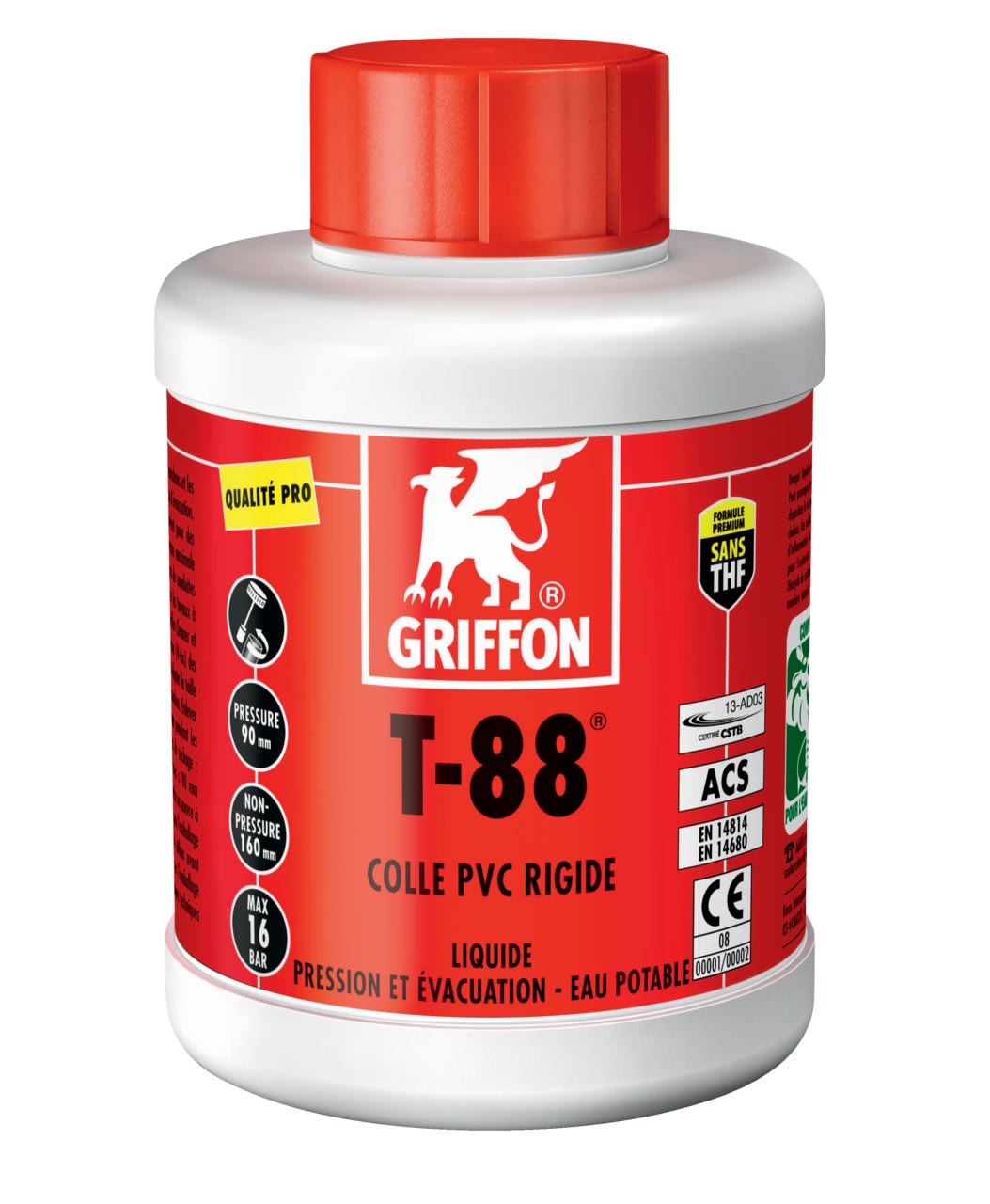 Griffon - T-88 Colle PVC liquide 500 ML
