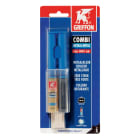 Griffon - Combi Métal colle époxy couleur métal à 2 composants - double doseur - 24 ML