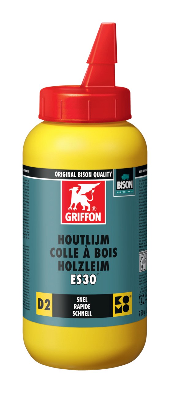 Griffon - Colle à bois ES30 blanche D2, séchage rapide - flacon 750 G