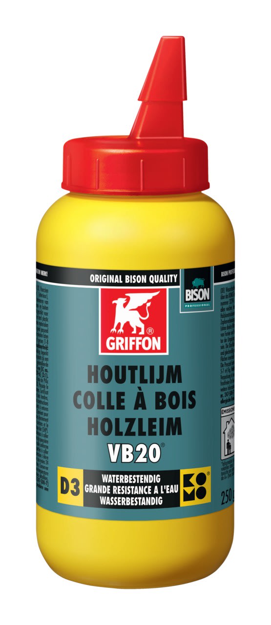Griffon - Colle à bois VB20 blanche D3 - flacon 250 G