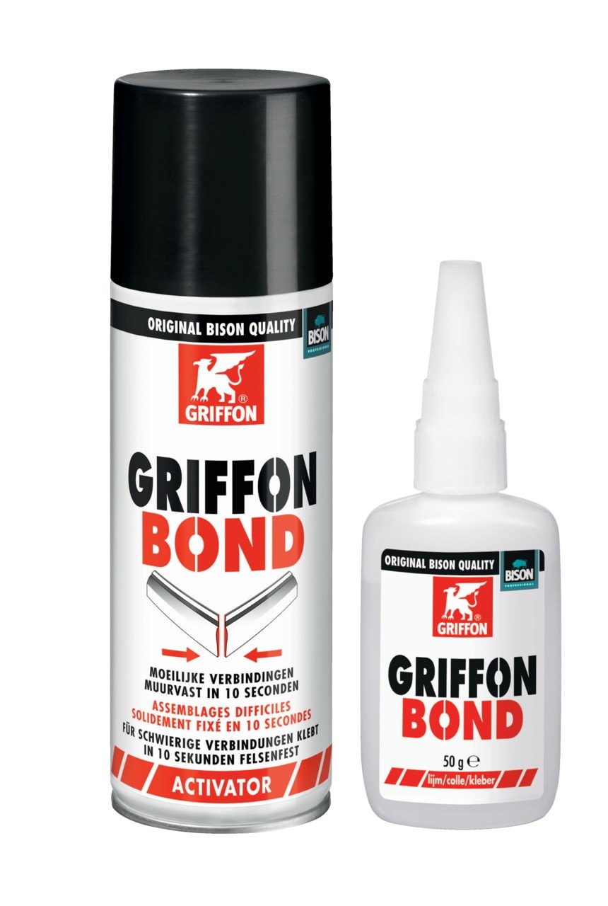 Griffon - Griffon Bond colle rapide 50 G + activateur 200 ML pour préparer les surfaces