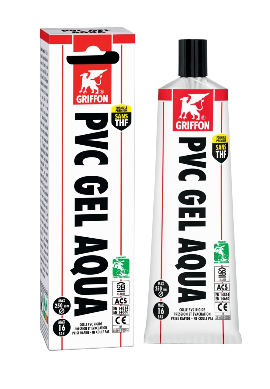 Griffon - Colle PVC GEL AQUA 125 ML