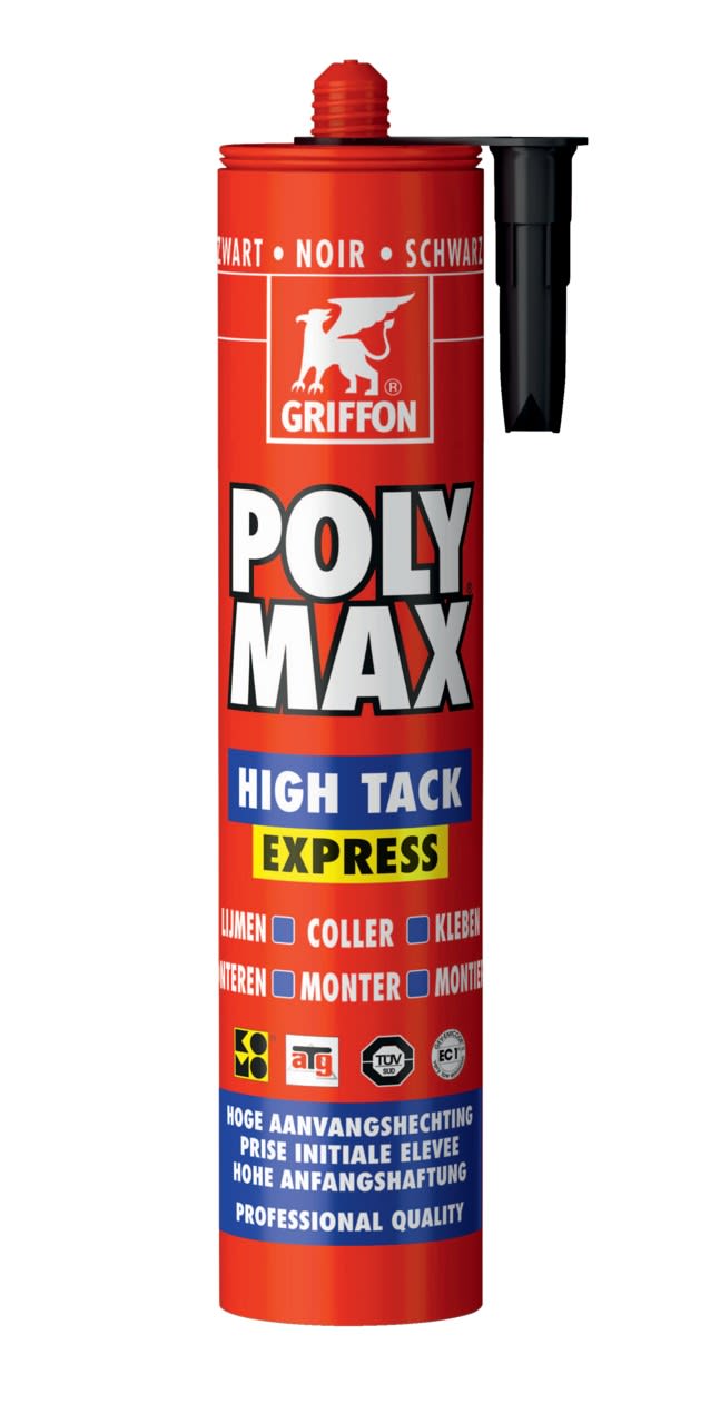 Griffon - Poly Max High Tack Express noir - cartouche 435 G