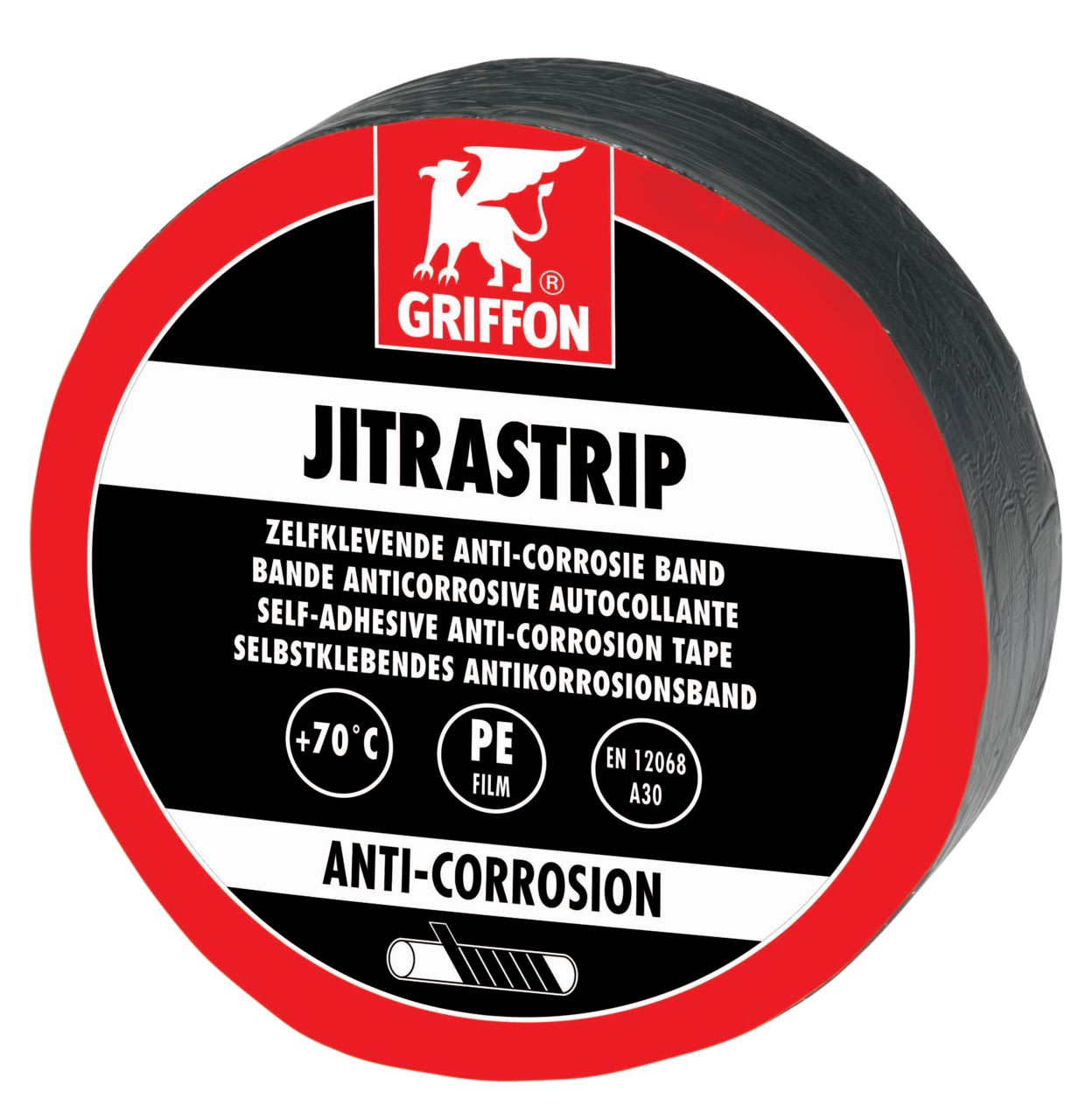 Griffon - JITRASTRIP Bande anti-corrosion a base de bitume, vulcanisante 10 M x 10 CM