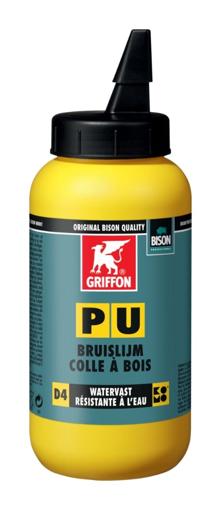 Griffon - PU colle bois D4, monocomposante, liquide, base PU - pot 250G brun (transparent)