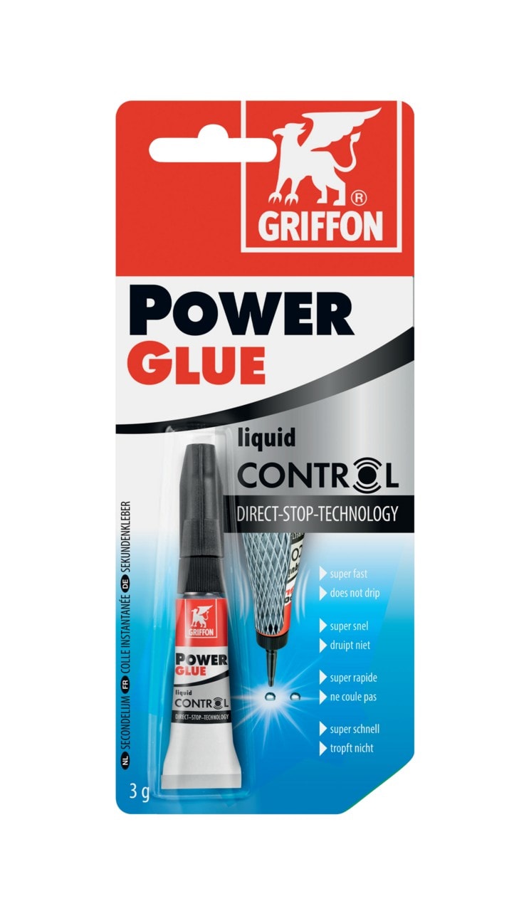 Griffon - Power Glue Control colle ultra forte liquide - tube 3 G