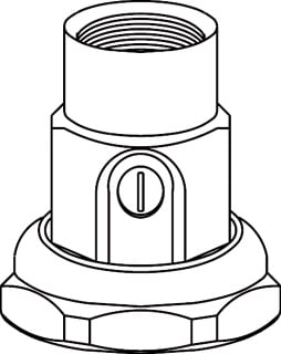 POMPES GRUNDFOS DISTRIBUTION SA - Jeu 2 RU Laiton + vanne G11/2 - Rp 1