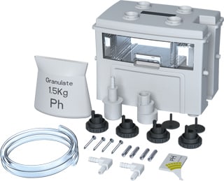 POMPES GRUNDFOS DISTRIBUTION SA - Bac réserve + 1,2 Kg granulat + acces