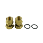 POMPES GRUNDFOS DISTRIBUTION SA - Jeu 2 RU laiton+vanne G11/2 - Rp 1/1/4