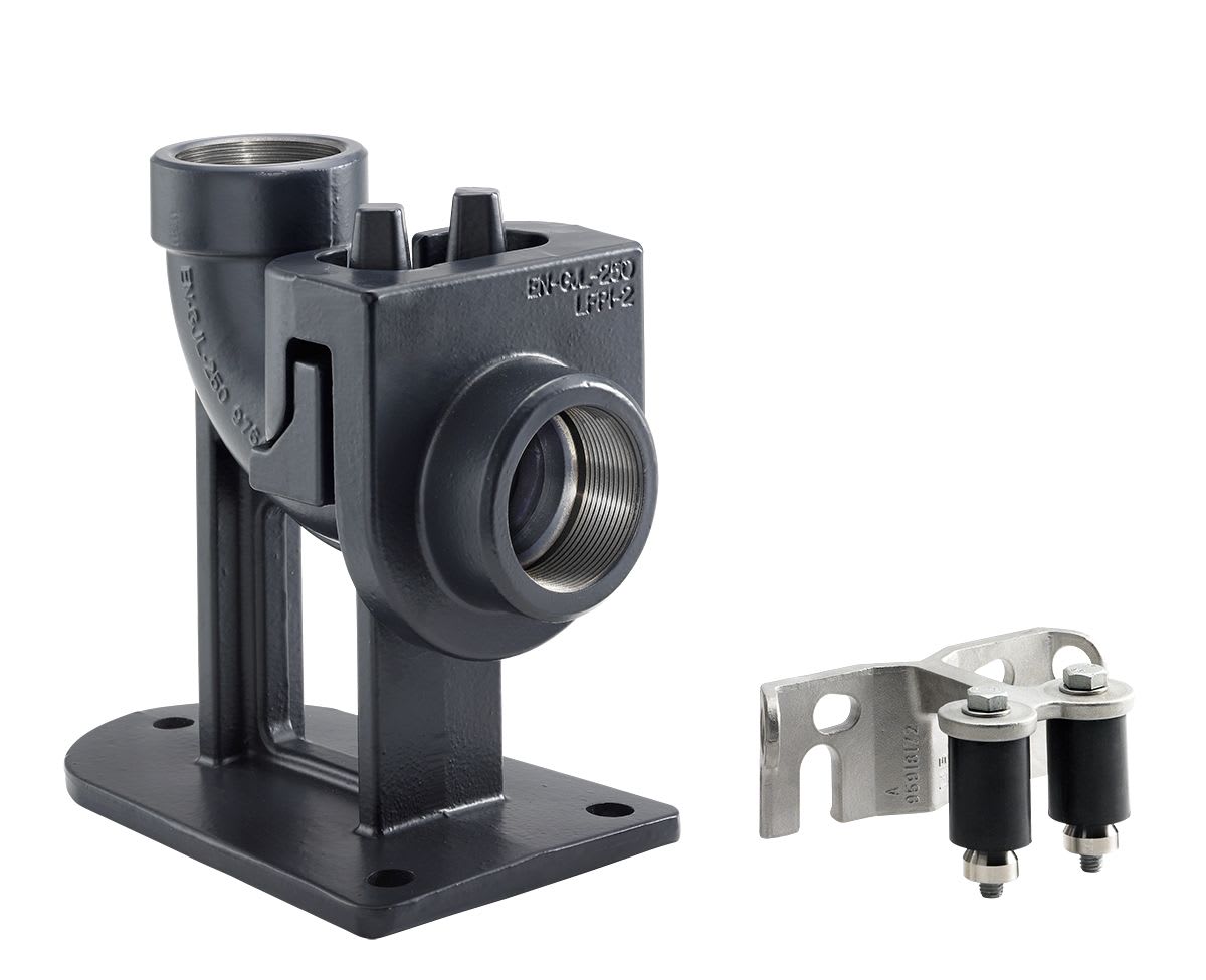 POMPES GRUNDFOS DISTRIBUTION SA - Kit pied d'assise coudé fonte Rp 2