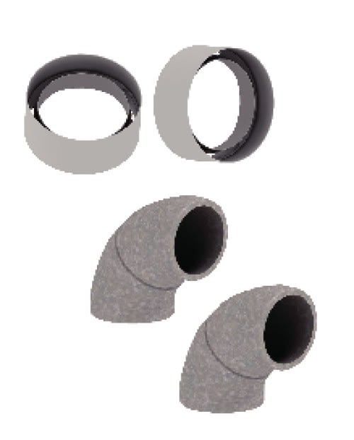 Chappee - Coude PPE 90° ø 125