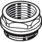 Chappee - Réduction Ø 15/21 nickelée avec joint