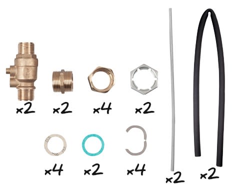 Chappee - Tubulures de liaison entre module 2ème circuit et kit de raccordement