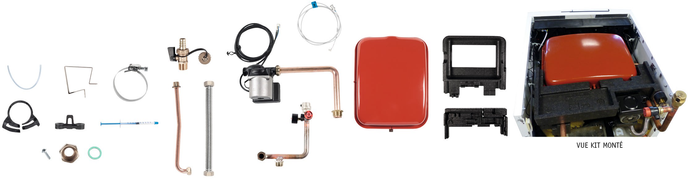 Chappee - Kit hydraulique pompe + vase d?expansion 18 litres (19 à 32 kW)