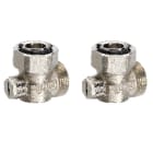 Chappee - Pack 4 pour type Samba 6 orifices 2 vannes coudées d?isolation radiateur