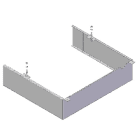 Chappee - Jeu de brides pleines pour chaudières de 50 / 60 / 70 kW