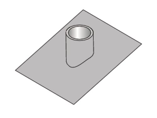 Chappee - Solin pour toit en pente Ø 160/220 mm