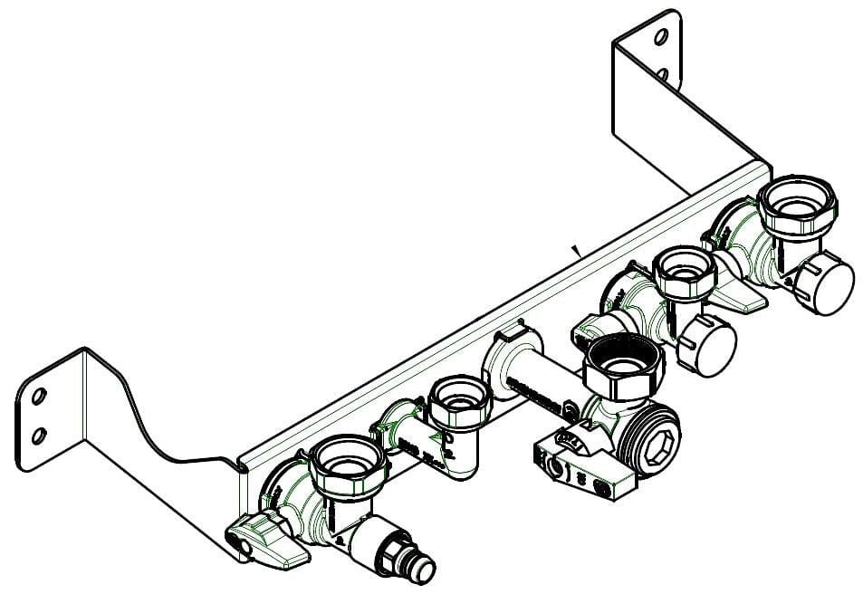 Chappee - Barette de robinetterie MPX 2 / MCR 2