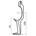 Chappee - Pied amovible en fonte (l?unité) pour Savane 2, 3 et 4 colonnes